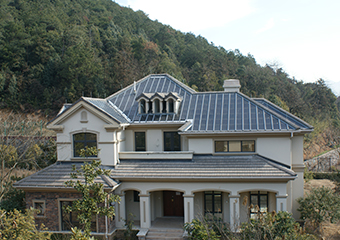 富陽九龍山莊屋頂光伏隔熱電站